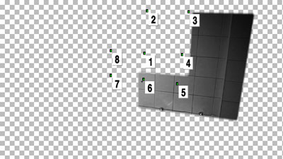 The matte cannot line up with the control points