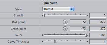 Cube Spin - Curve controls